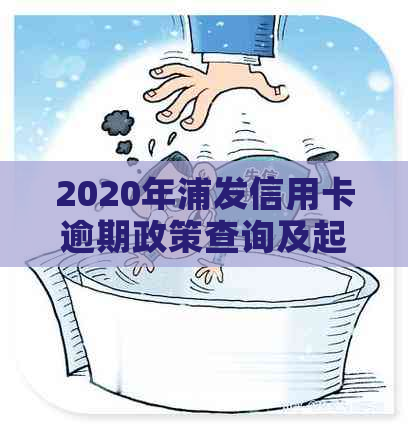 2020年浦发信用卡逾期政策查询及起诉概率大吗？