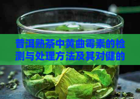 普洱熟茶中黄曲霉素的检测与处理方法及其对健的潜在影响