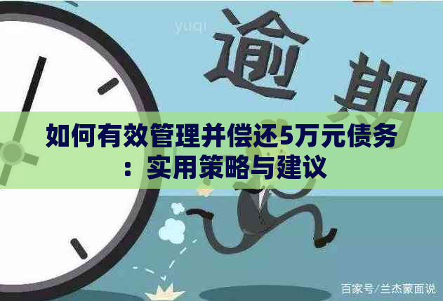 如何有效管理并偿还5万元债务：实用策略与建议