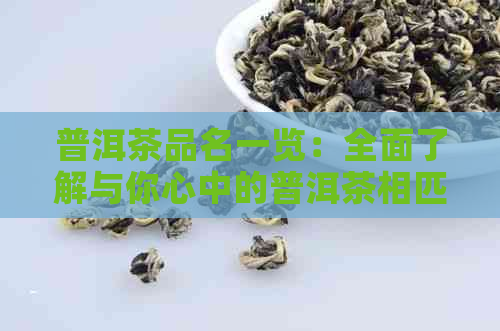 普洱茶品名一览：全面了解与你心中的普洱茶相匹配的那些茶叶品种