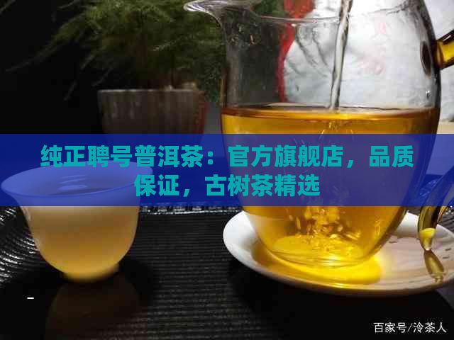 纯正聘号普洱茶：官方旗舰店，品质保证，古树茶精选