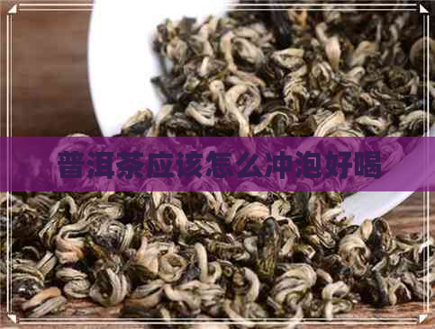 普洱茶应该怎么冲泡好喝