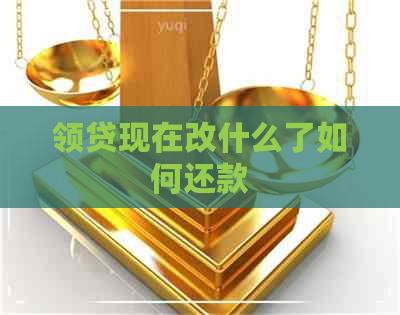 领贷现在改什么了如何还款