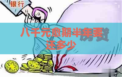 八千元愈期半年要还多少