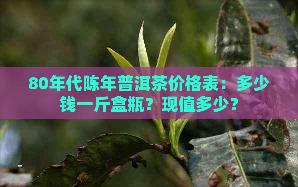 80年代陈年普洱茶价格表：多少钱一斤盒瓶？现值多少？