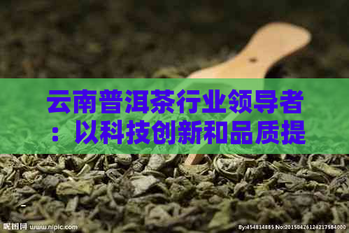 云南普洱茶行业领导者：以科技创新和品质提升为核心的领军企业