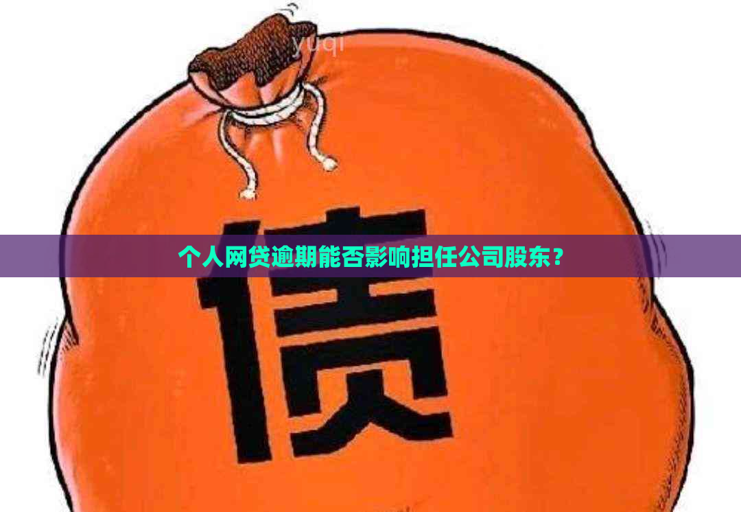 个人网贷逾期能否影响担任公司股东？