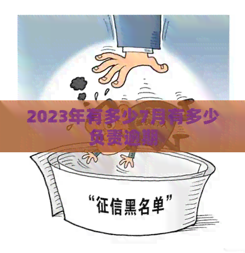 2023年有多少7月有多少负责逾期