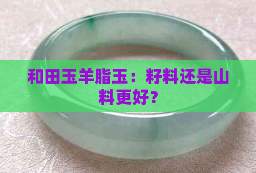 和田玉羊脂玉：籽料还是山料更好？