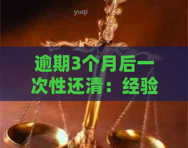 逾期3个月后一次性还清：经验分享与教训