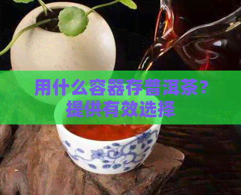 用什么容器存普洱茶？提供有效选择