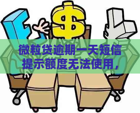 微粒贷逾期一天短信提示额度无法使用，这真的吗？如何解决？