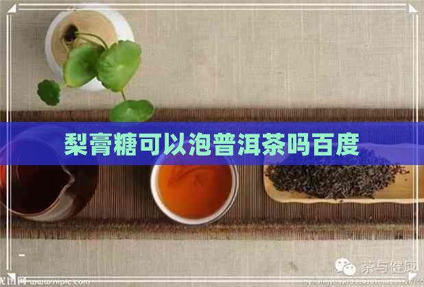 梨膏糖可以泡普洱茶吗百度