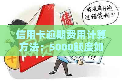 信用卡逾期费用计算方法：5000额度如何应对？