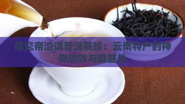 探究帝泊洱普洱茶珍：云南特产的神奇功效与健益处