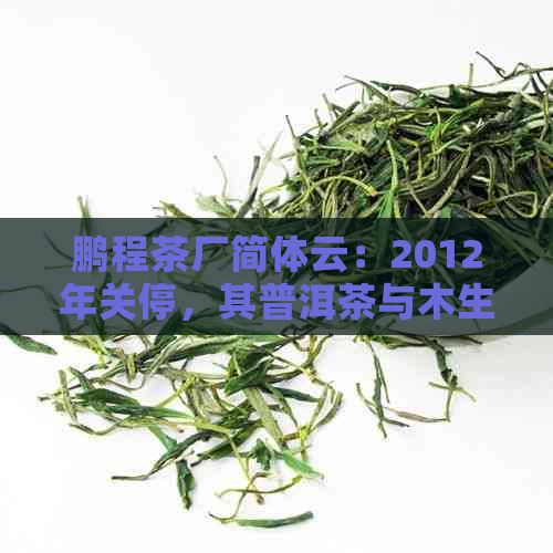 鹏程茶厂简体云：2012年关停，其普洱茶与木生态茶引人注目