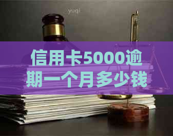 信用卡5000逾期一个月多少钱