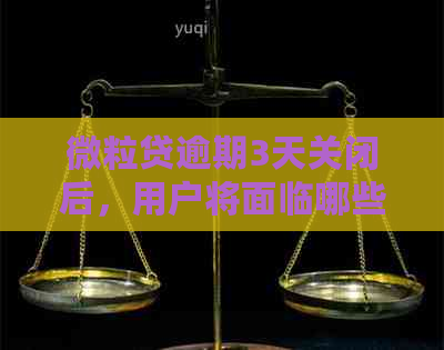 微粒贷逾期3天关闭后，用户将面临哪些后果及如何重新开启贷款服务？