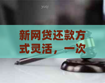 新网贷还款方式灵活，一次性还清不再受限制