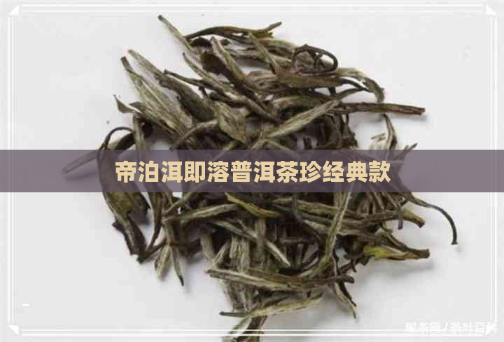 帝泊洱即溶普洱茶珍经典款