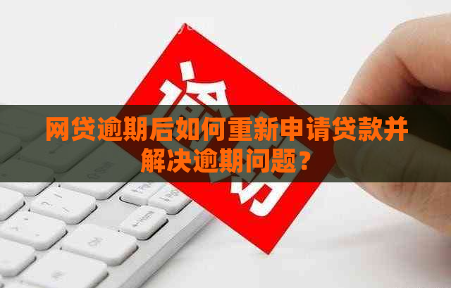 网贷逾期后如何重新申请贷款并解决逾期问题？