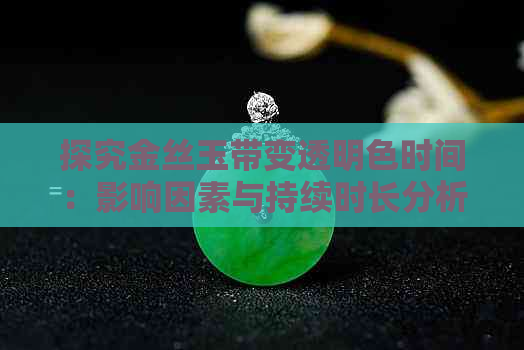 探究金丝玉带变透明色时间：影响因素与持续时长分析