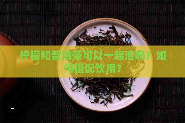 柠檬和普洱茶可以一起泡吗？如何搭配饮用？