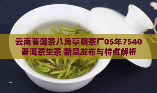 云南普洱茶八角亭明茶厂05年7540普洱茶生茶 新品发布与特点解析