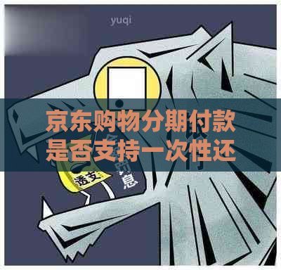 京东购物分期付款是否支持一次性还清？