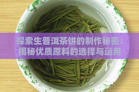 探索生普洱茶饼的制作秘密：揭秘优质原料的选择与运用