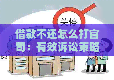 借款不还怎么打官司：有效诉讼策略与实际操作