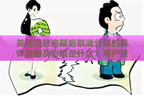 美团借款逾期后取消分期的具体原因及影响是什么？用户该如何应对？