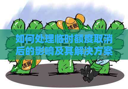 如何处理临时额度取消后的影响及其解决方案