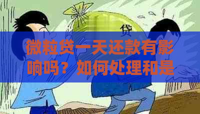 微粒贷一天还款有影响吗？如何处理和是否可以再次借款？