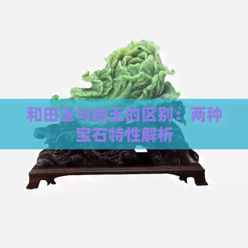 和田玉与岫玉的区别：两种宝石特性解析