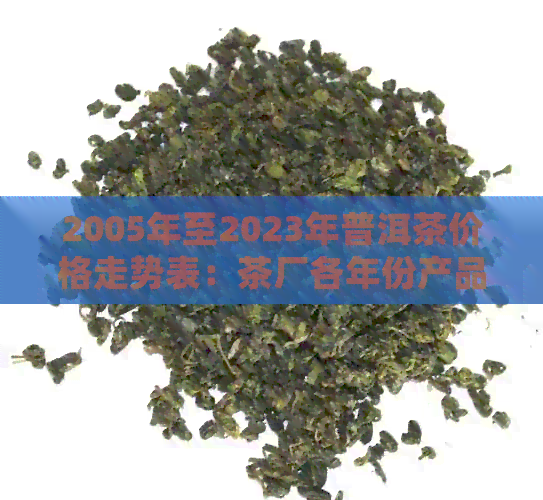 2005年至2023年普洱茶价格走势表：茶厂各年份产品详细价格解析