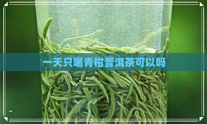 一天只喝青柑普洱茶可以吗