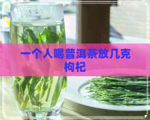 一个人喝普洱茶放几克枸杞