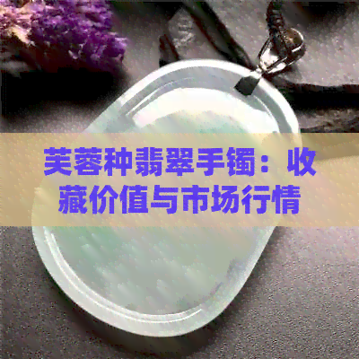 芙蓉种翡翠手镯：收藏价值与市场行情分析