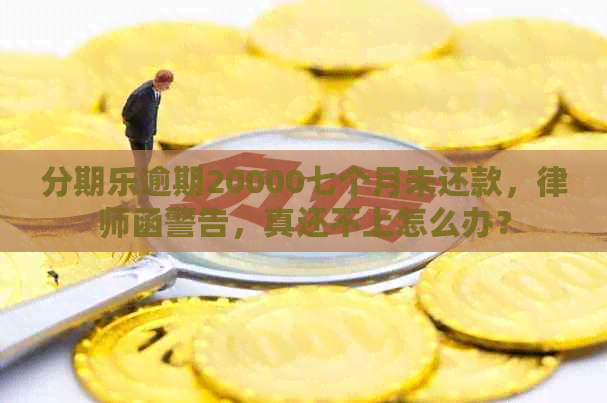 逾期20000七个月未还款，律师函警告，真还不上怎么办？