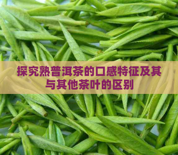 探究熟普洱茶的口感特征及其与其他茶叶的区别