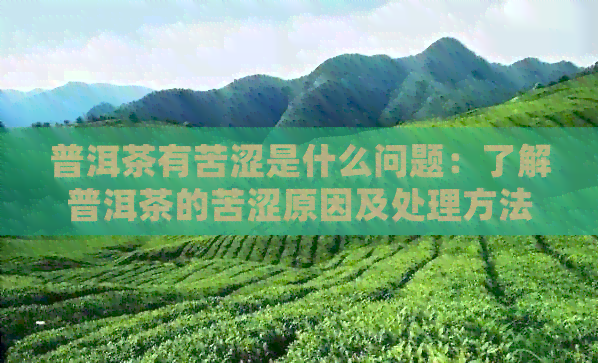 普洱茶有苦涩是什么问题：了解普洱茶的苦涩原因及处理方法