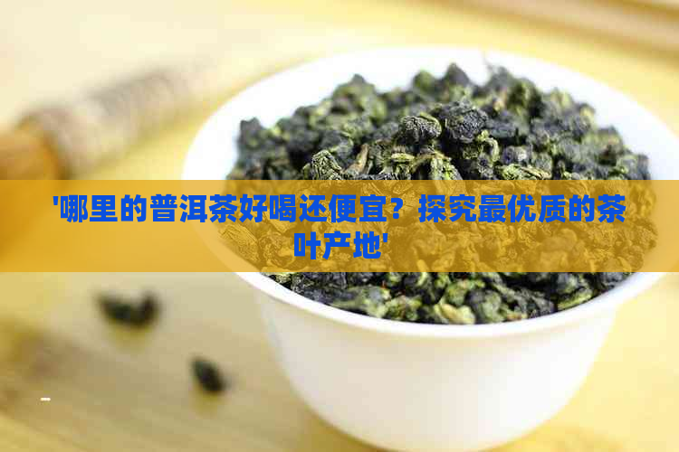 '哪里的普洱茶好喝还便宜？探究更优质的茶叶产地'