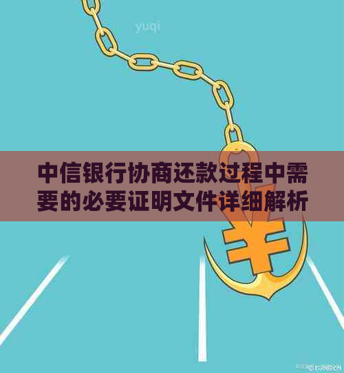 中信银行协商还款过程中需要的必要证明文件详细解析