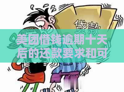 美团借钱逾期十天后的还款要求和可能面临的后果是什么？