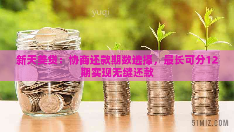 新天美贷：协商还款期数选择，最长可分12期实现无缝还款