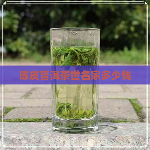 陈皮普洱茶世名家多少钱