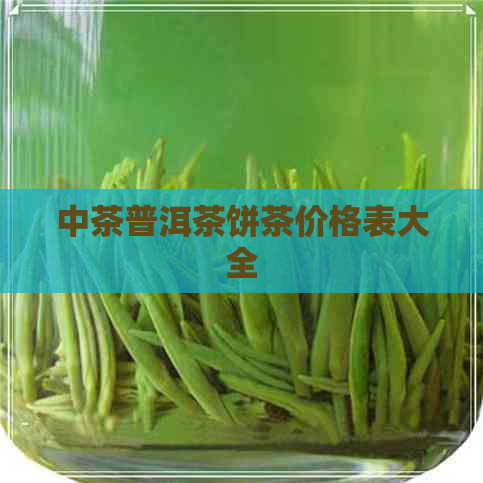 中茶普洱茶饼茶价格表大全