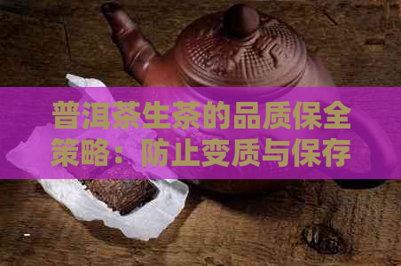 普洱茶生茶的品质保全策略：防止变质与保存方法详解