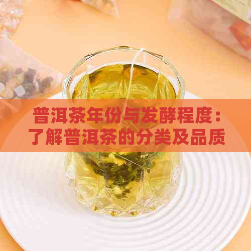 普洱茶年份与发酵程度：了解普洱茶的分类及品质关键因素